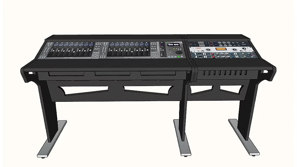 SSL Controller Desk for Two UF8 - UF1, With Single Rack Side